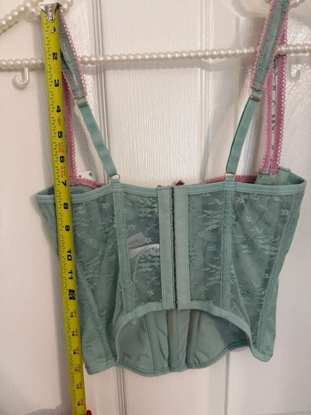 Y2K Out From Under Urban Outfitters Lace Bustier Corset Top XS NWT - Picture 6 of 10